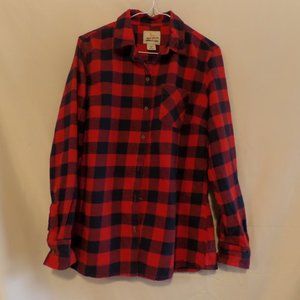Field & Stream Women’s Plaid Long Sleeve Button Up Flannel – Size Large